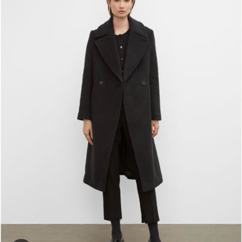 Club Monaco Daylina Black Long Coat